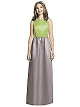 Front View Thumbnail - Cashmere Gray & Mojito Dessy Collection Junior Bridesmaid Dress JR536