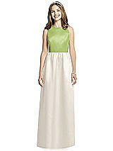 Front View Thumbnail - Ivory & Mojito Dessy Collection Junior Bridesmaid Dress JR536