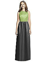 Front View Thumbnail - Pewter & Mojito Dessy Collection Junior Bridesmaid Dress JR536