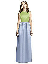 Front View Thumbnail - Sky Blue & Mojito Dessy Collection Junior Bridesmaid Dress JR536