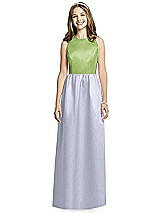 Front View Thumbnail - Silver Dove & Mojito Dessy Collection Junior Bridesmaid Dress JR536