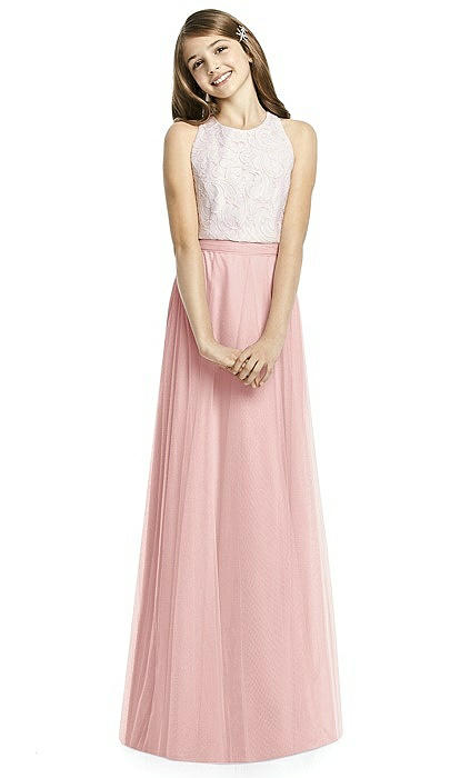 Dessy Collection Junior Bridesmaid Skirt Jrs537 In Rose The