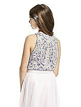 Rear View Thumbnail - Regalia - PANTONE Ultra Violet & Oyster Dessy Collection Junior Bridesmaid Top JRT538