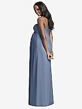 Rear View Thumbnail - Larkspur Blue Dessy Collection Maternity Bridesmaid Dress M434