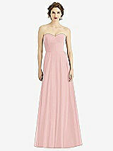 Front View Thumbnail - Rose Strapless Sweetheart Gown with Optional Straps