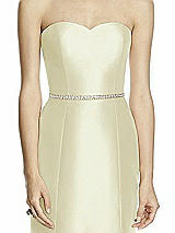 Front View Thumbnail - Butter Yellow Beaded Sash for Style D742