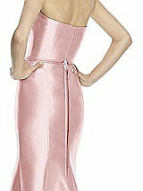 Rear View Thumbnail - Ballet Pink Beaded Sash for Style D742