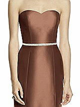 Front View Thumbnail - Cognac Beaded Sash for Style D742