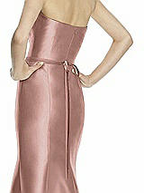 Rear View Thumbnail - Neu Nude Beaded Sash for Style D742