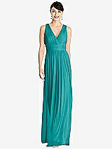 Front View Thumbnail - Mediterranean Alfred Sung Bridesmaid Dress D744
