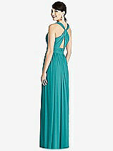 Rear View Thumbnail - Mediterranean Alfred Sung Bridesmaid Dress D744