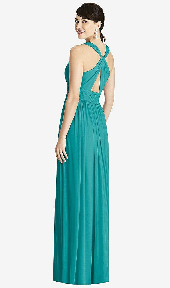 Back View - Mediterranean Alfred Sung Bridesmaid Dress D744