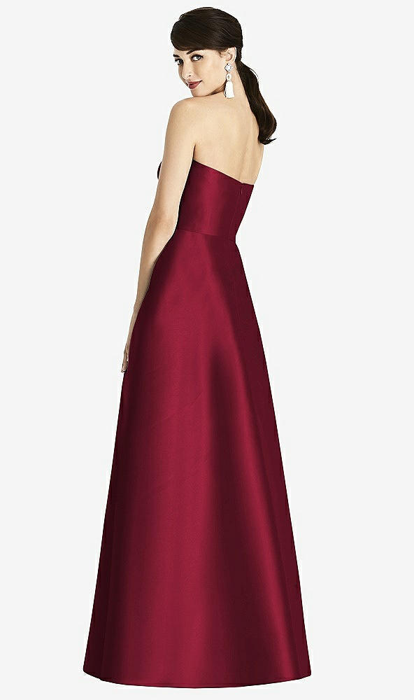 Back View - Burgundy Alfred Sung Style D749