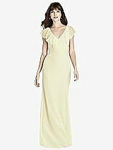Front View Thumbnail - Butter Yellow After Six Bridesmaid Dress 6779