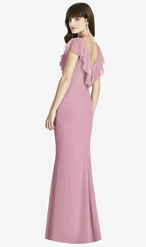 Back View - Dusty Pink After Six Bridesmaid Dress 6779