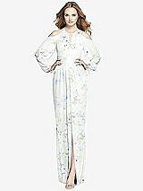 Front View Thumbnail - Bleu Garden Dessy Bridesmaid Dress 3018