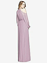 Rear View Thumbnail - Suede Rose Dessy Bridesmaid Dress 3018