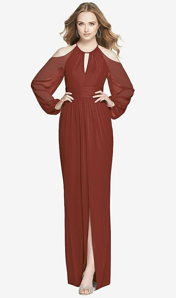 Front View - Auburn Moon Dessy Bridesmaid Dress 3018