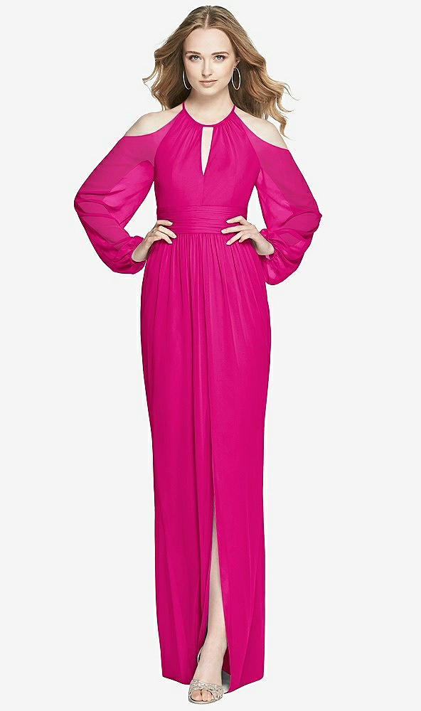 Front View - Think Pink Dessy Bridesmaid Dress 3018