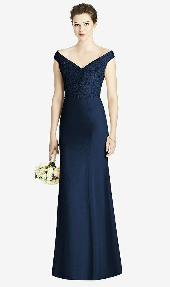 Front View - Midnight Navy Studio Design Bridesmaid Dress 4536