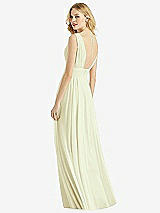 Rear View Thumbnail - Butter Yellow & Light Nude Bella Bridesmaids Dress BB109