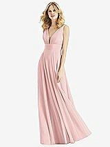 Front View Thumbnail - Rose & Light Nude Bella Bridesmaids Dress BB109