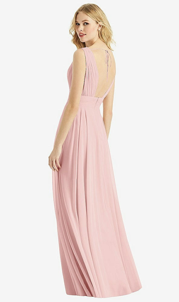 Back View - Rose & Light Nude Bella Bridesmaids Dress BB109