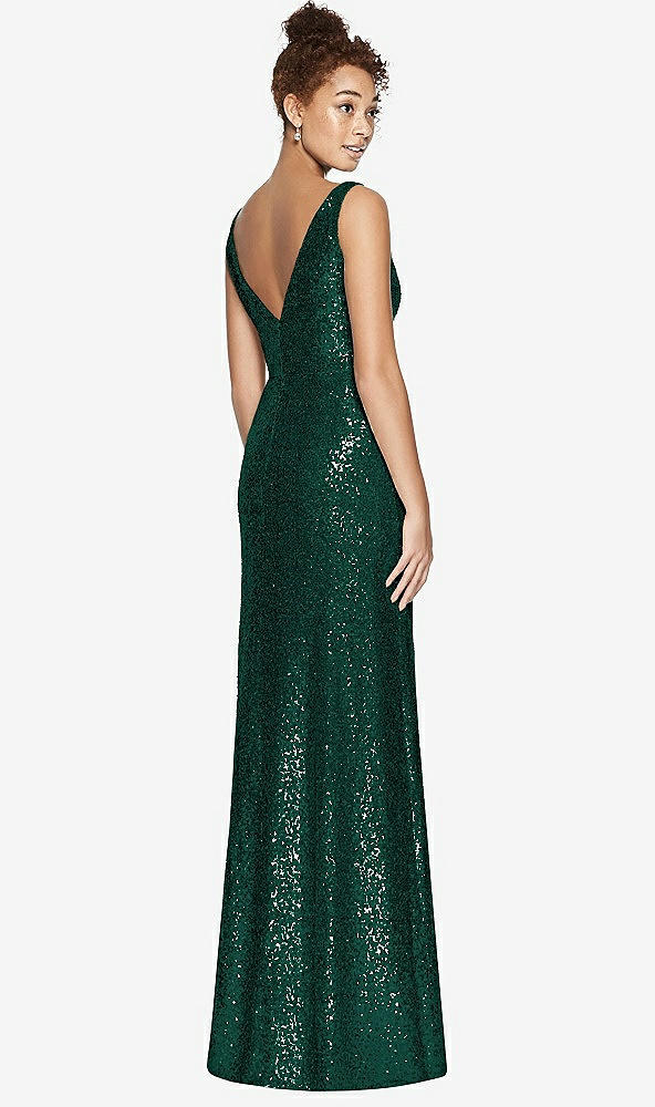 Back View - Hunter Green Studio Design Bridesmaid Dress 4531