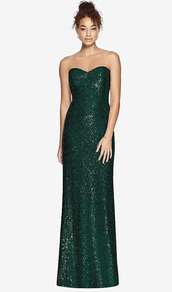 Front View - Hunter Green Studio Design Bridesmaid Dress 4532