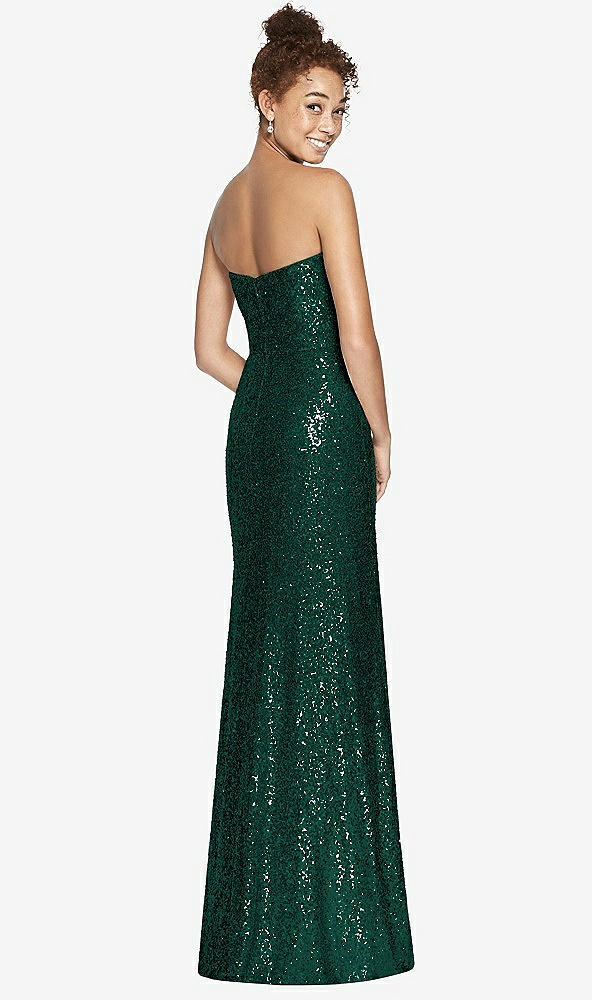 Back View - Hunter Green Studio Design Bridesmaid Dress 4532