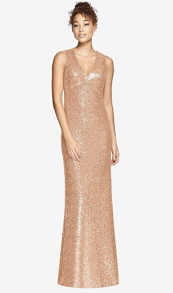 Front View - Copper Rose Bella Bridesmaids Dress BB114