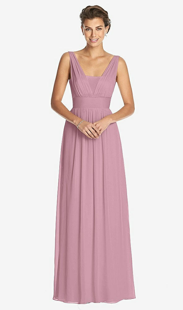 Front View - Dusty Pink Dessy Collection Bridesmaid Dress 3026