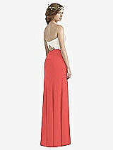 Rear View Thumbnail - Perfect Coral & Ivory Social Bridesmaids Dress 8191