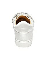 Rear View Thumbnail - White Betsey Blue Maxi Satin Bridal Sneaker