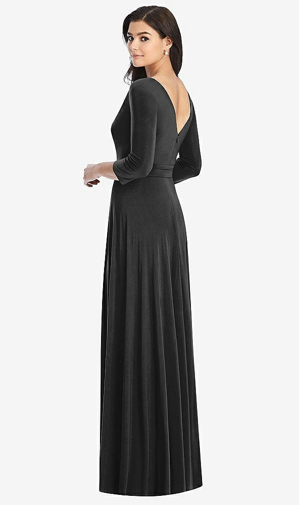 Back View - Black Dessy Collection Bridesmaid Dress 3027
