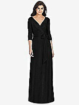 Front View Thumbnail - Black Dessy Collection Bridesmaid Dress 3028