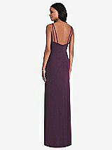 Rear View Thumbnail - Aubergine After Six Bridesmaid Dress 6801