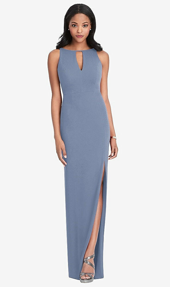 Front View - Larkspur Blue After Six Bridesmaid Dress 6801