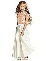 Front View Thumbnail - Copper Rose Flower Girl Dress FL4061