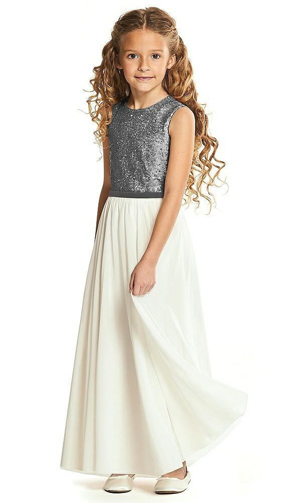 Front View - Stardust Flower Girl Dress FL4061