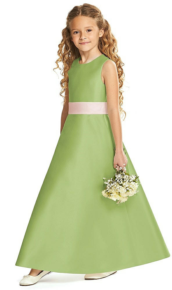 Front View - Mojito & Blush Flower Girl Dress FL4062