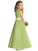 Rear View Thumbnail - Mojito & Blush Flower Girl Dress FL4062