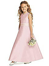Front View Thumbnail - Ballet Pink & Blush Flower Girl Dress FL4062