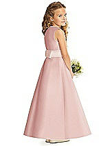 Rear View Thumbnail - Rose & Blush Flower Girl Dress FL4062