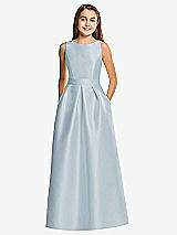 Front View Thumbnail - Mist Alfred Sung Junior Bridesmaid Style JR544