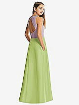 Front View Thumbnail - Mojito & Suede Rose Alfred Sung Junior Bridesmaid Style JR545