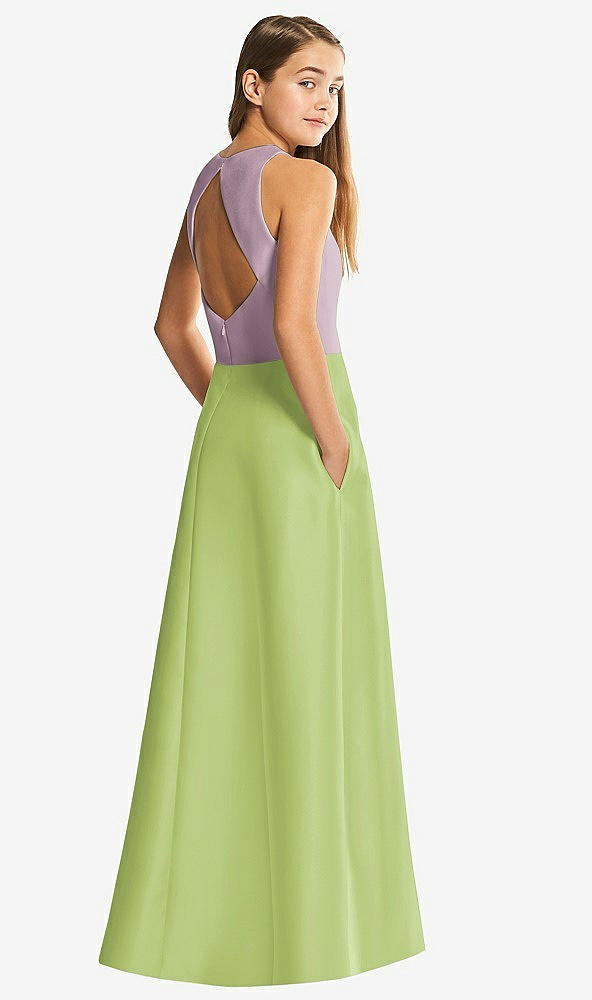 Front View - Mojito & Suede Rose Alfred Sung Junior Bridesmaid Style JR545