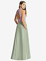Front View Thumbnail - Sage & Suede Rose Alfred Sung Junior Bridesmaid Style JR545