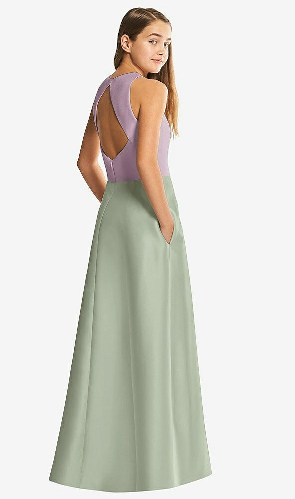 Front View - Sage & Suede Rose Alfred Sung Junior Bridesmaid Style JR545