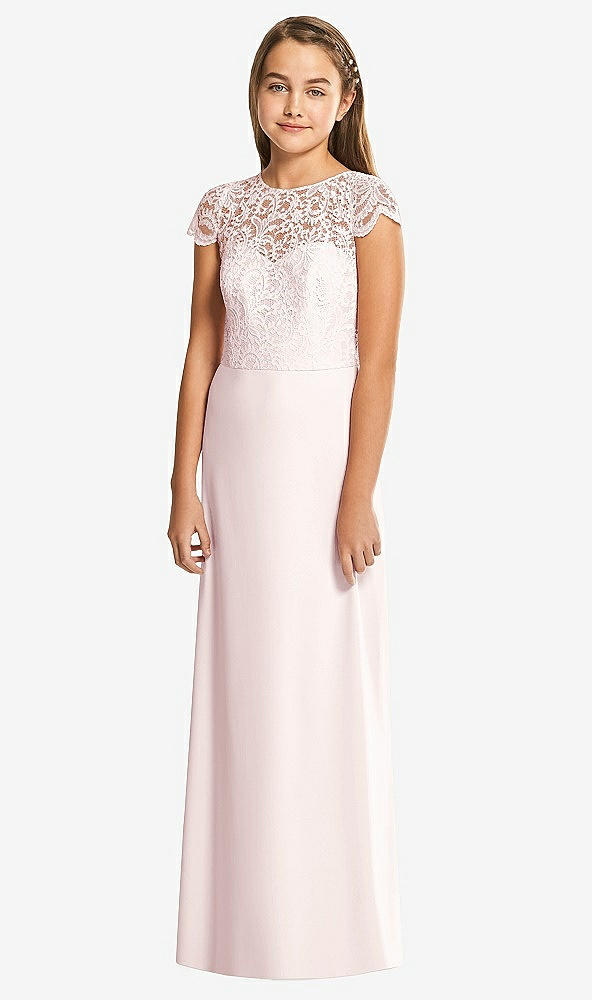 Front View - Blush Alfred Sung Junior Bridesmaid Dress JR546